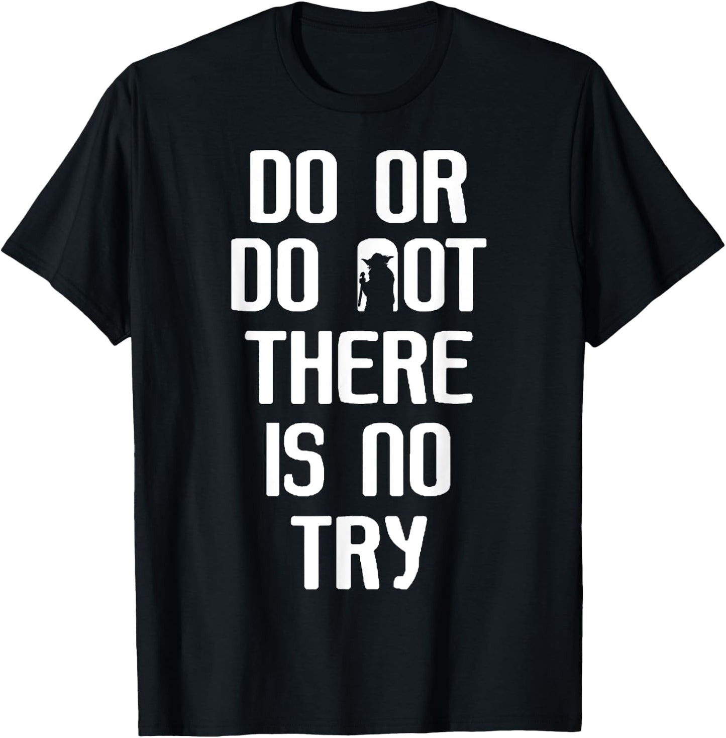 Star Wars Yoda Do Or Do Not Graphic T-Shirt - T-Shirt | Black