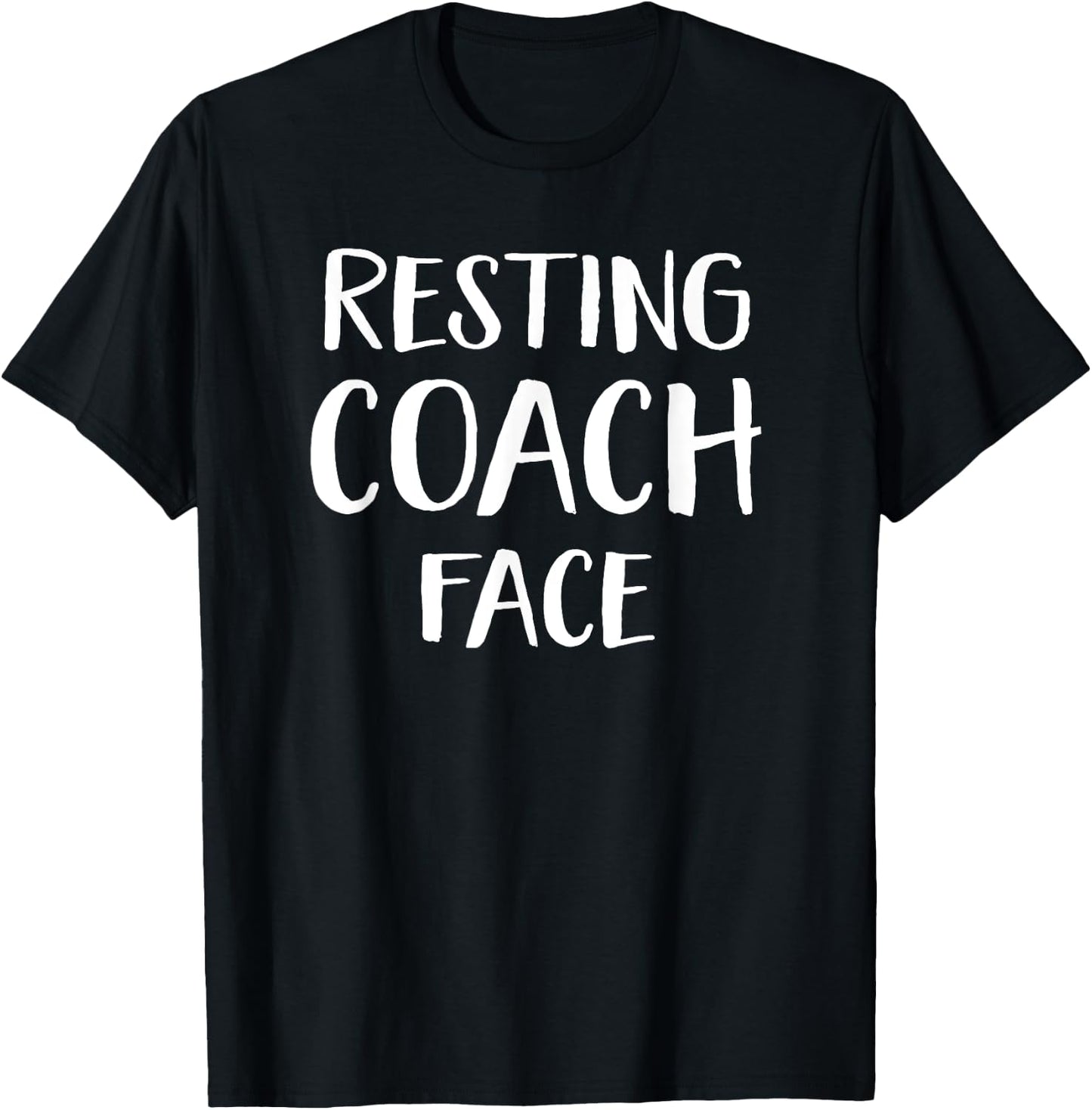 Funny Resting Coach Face Sports Coach Team Manager T-Shirt - T-Shirt | Black