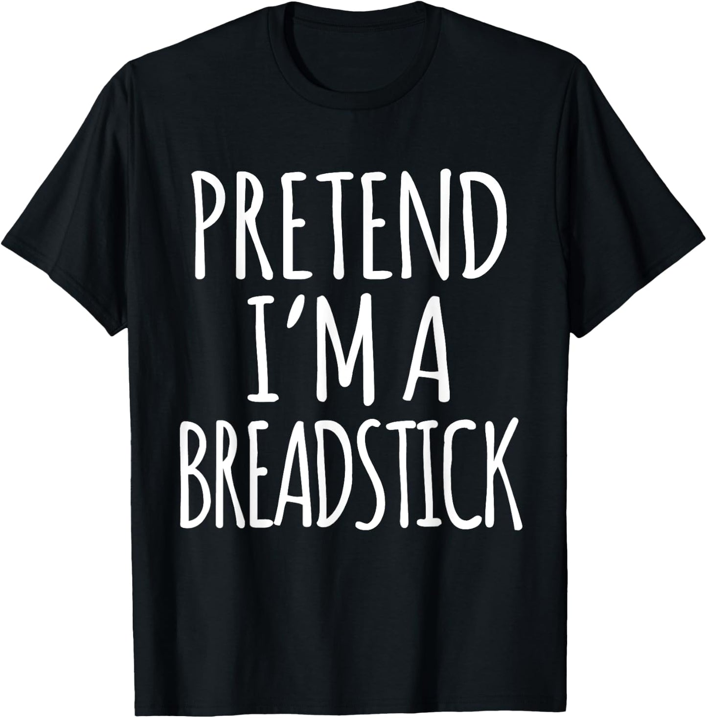 Funny Lazy Halloween Costume Shirt - Breadstick Bread Stick T-Shirt - T-Shirt | Black