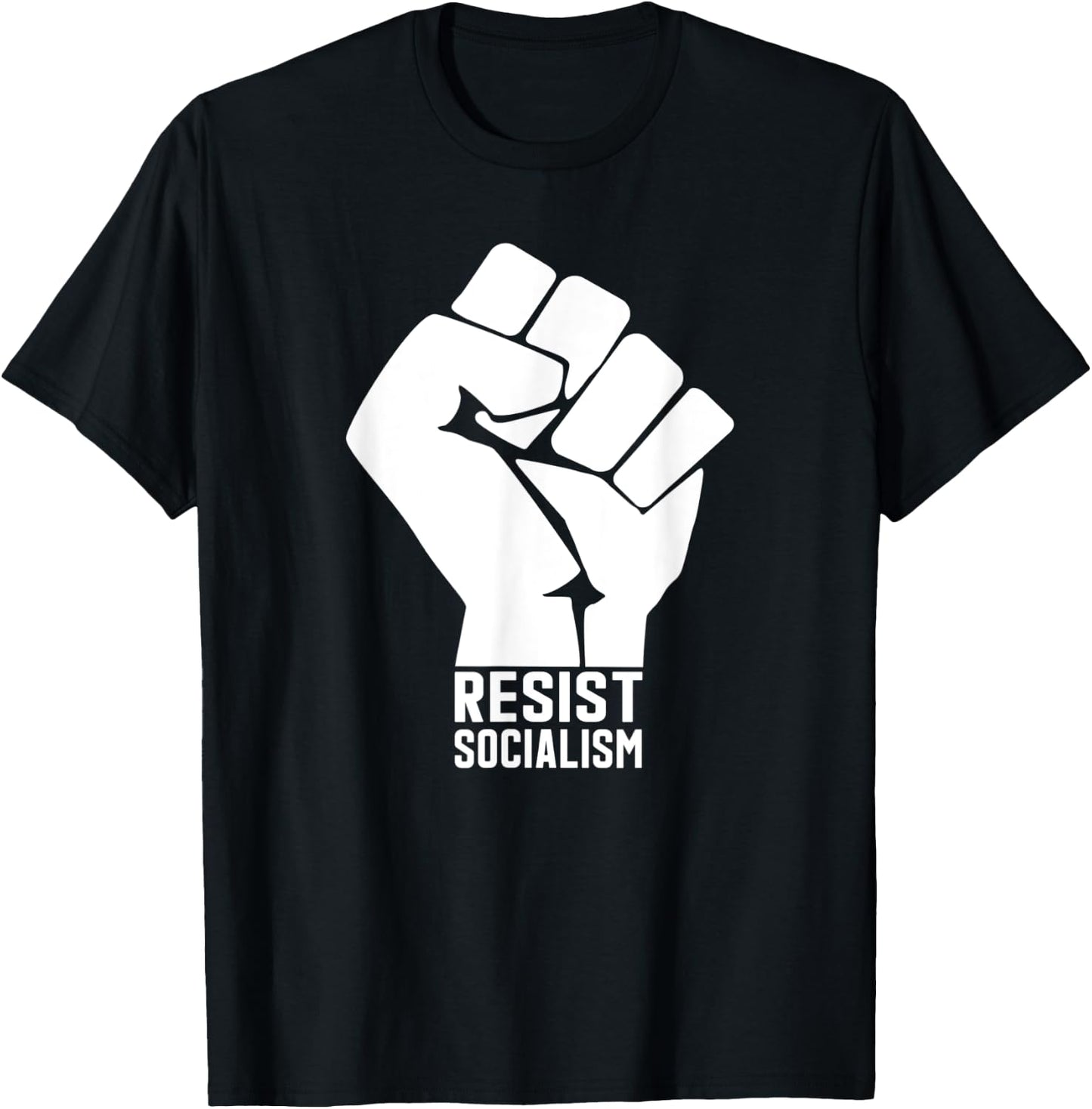 Anti Socialism Pro Democracy Shirt Resist Socialism Novelty T-Shirt - T-Shirt | Black