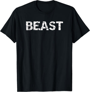 T Shirt That Says Beast T-Shirt - T-Shirt | Black