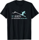 Ski Grandpa Funny Cute Winter Skiing Gift T-Shirt - T-Shirt | Black
