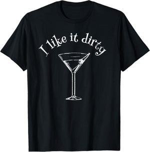 Martini Drink Gift Women Party Wine Beer Graphic Sexy T-Shirt - T-Shirt | Black