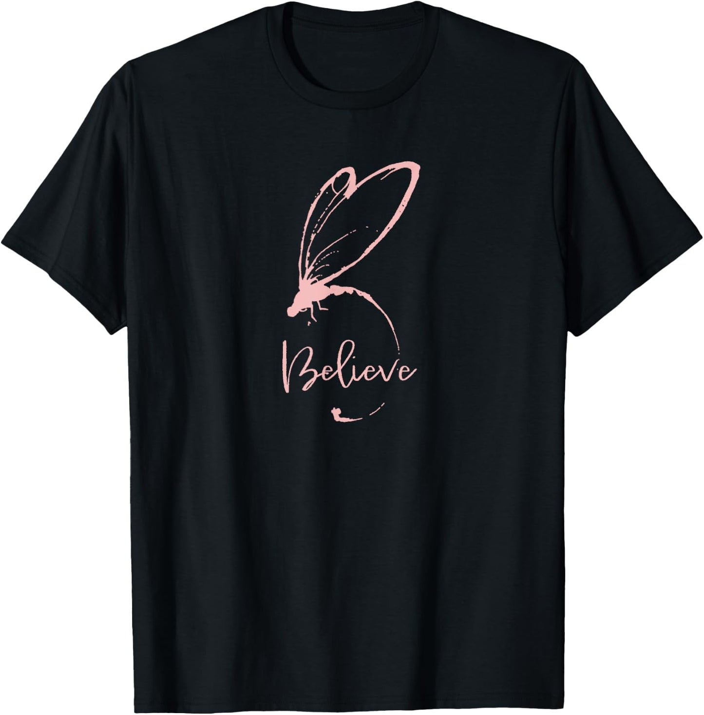 BELIEVE_pink, Cancer Awareness, Gryffin Graphix T-Shirt - T-Shirt | Black