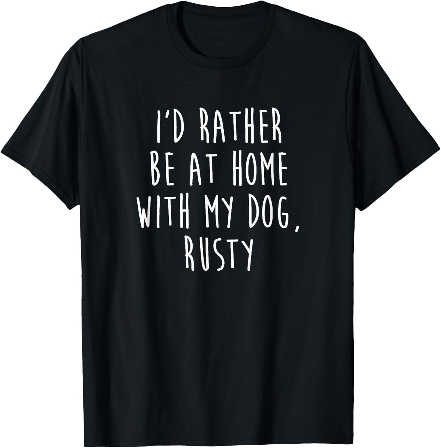 Rusty Dog Name Dog Gift Women Kids T-Shirt - T-Shirt | Black