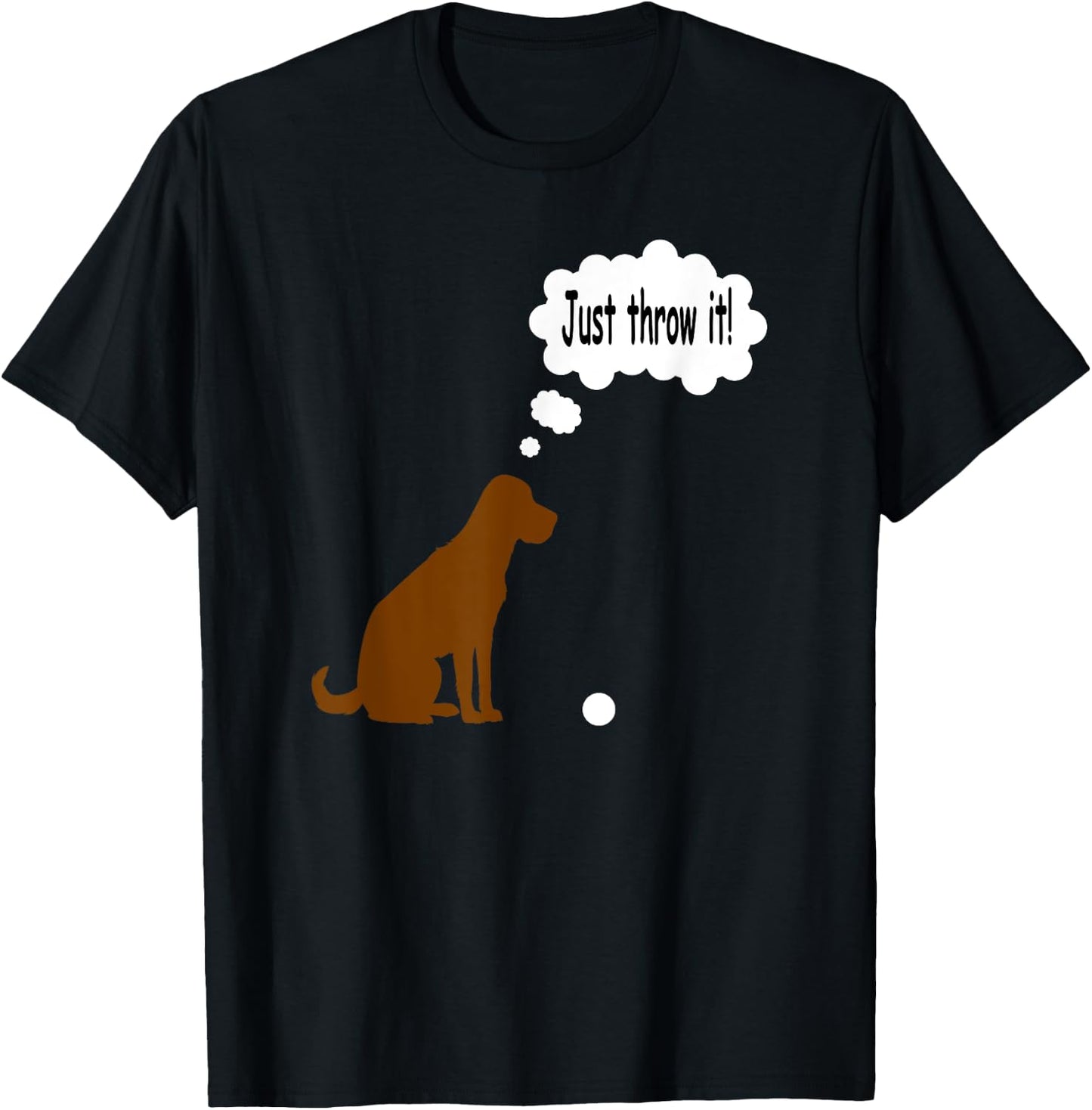 Chocolate Labrador Retriever Funny Lab Dog T-Shirt - T-Shirt | Black