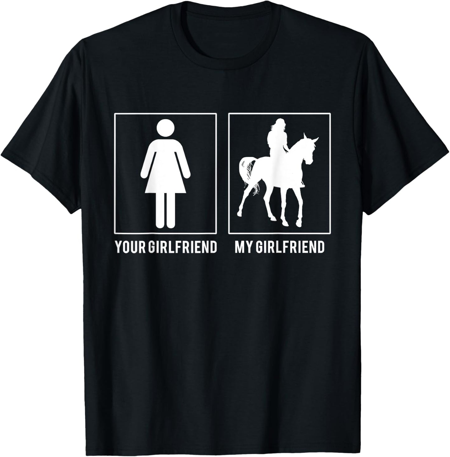 Horse Rider - Your Girlfriend - My Girlfriend T Shirts T-Shirt - T-Shirt | Black