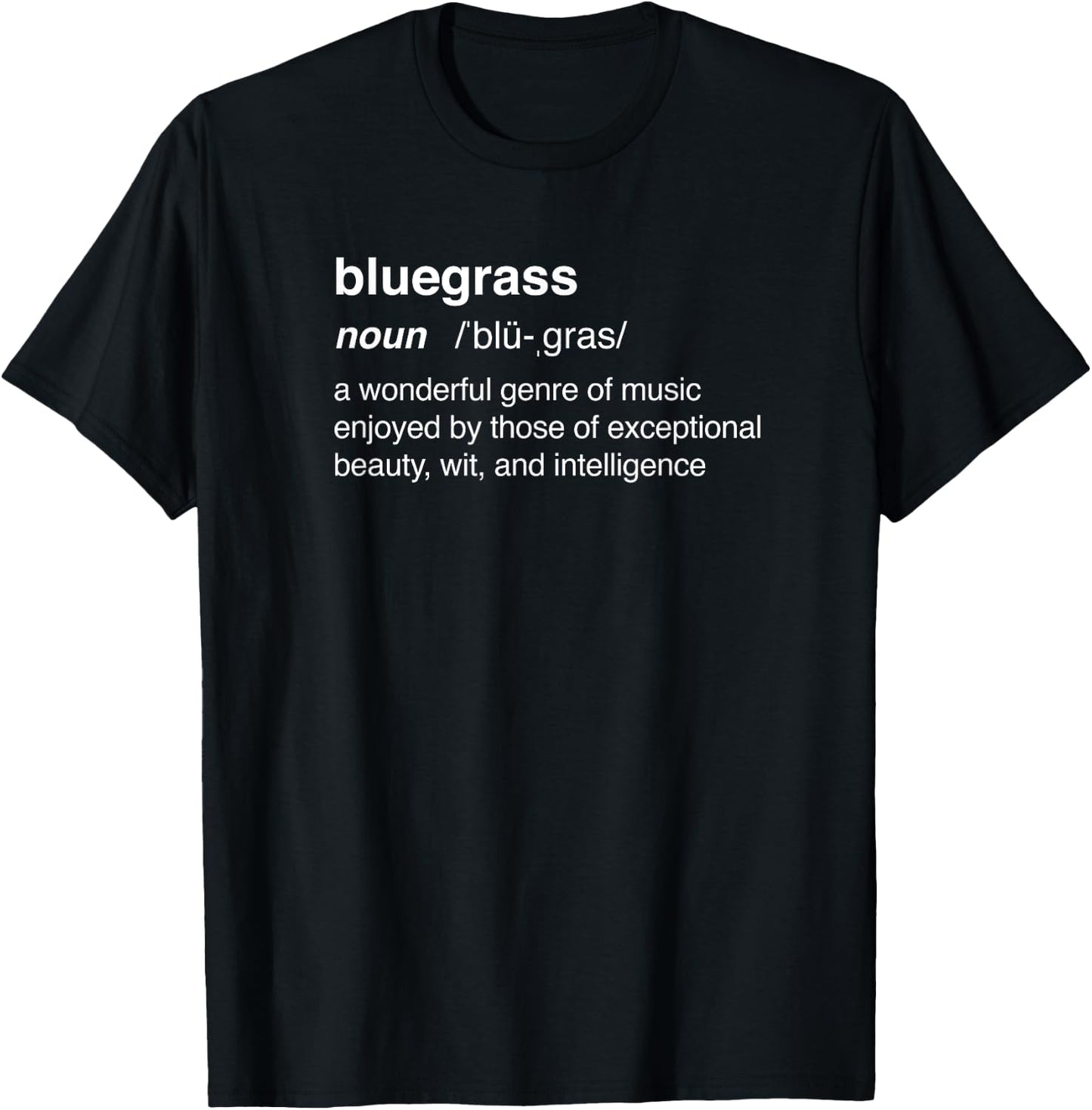Funny Bluegrass / Bluegrass Music Guitar Banjo T-Shirt - T-Shirt | Black