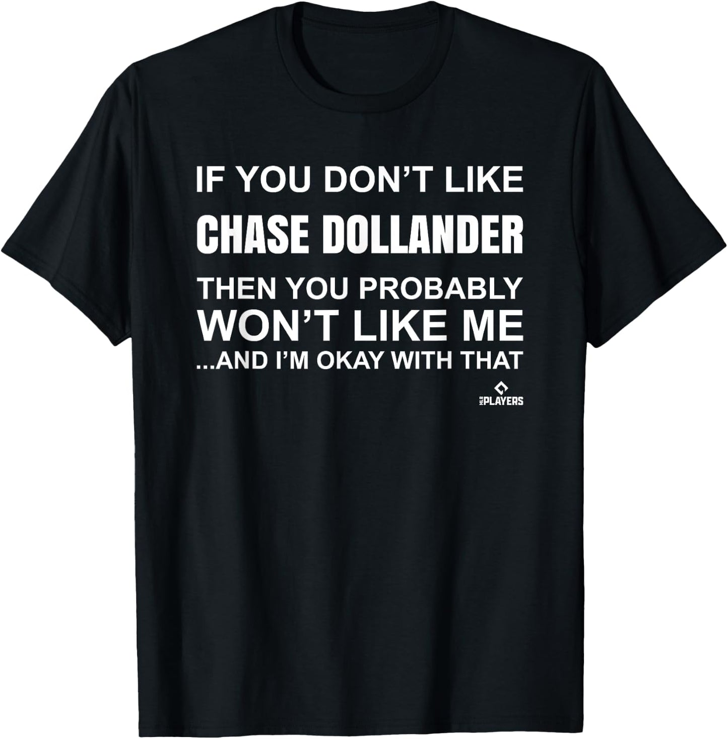 Chase Dollander Prospect Baseball Fan Gear T-Shirt - T-Shirt | Black