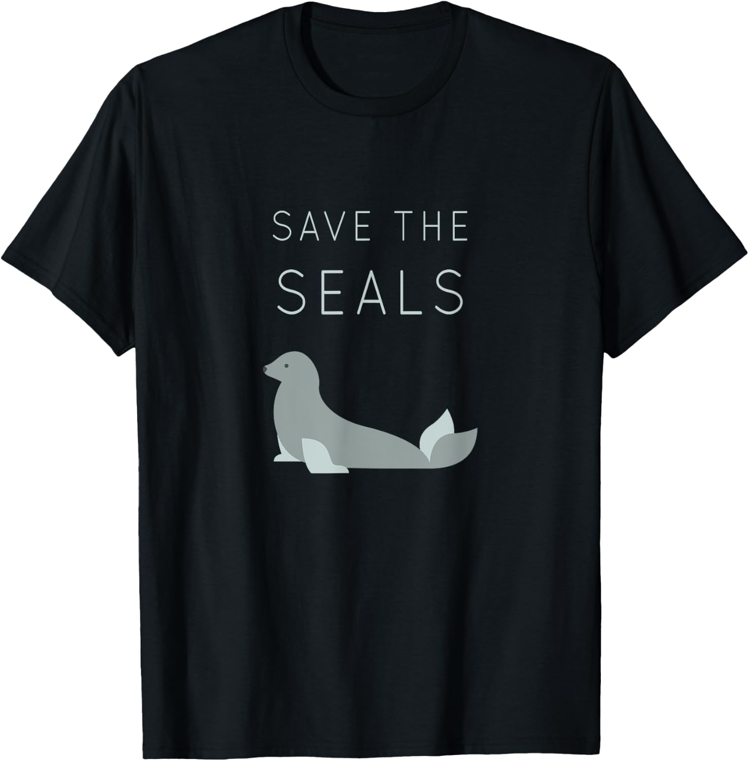 Save The Seals Shirt - Animal Rights Activist Nature T-Shirt - T-Shirt | Black