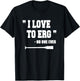 Rowing Shirt "I love to Erg" Funny Gifts Idea T-Shirt - T-Shirt | Black