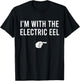 I'm With The Electric Eel Halloween Costume Matching Couple T-Shirt - T-Shirt | Black