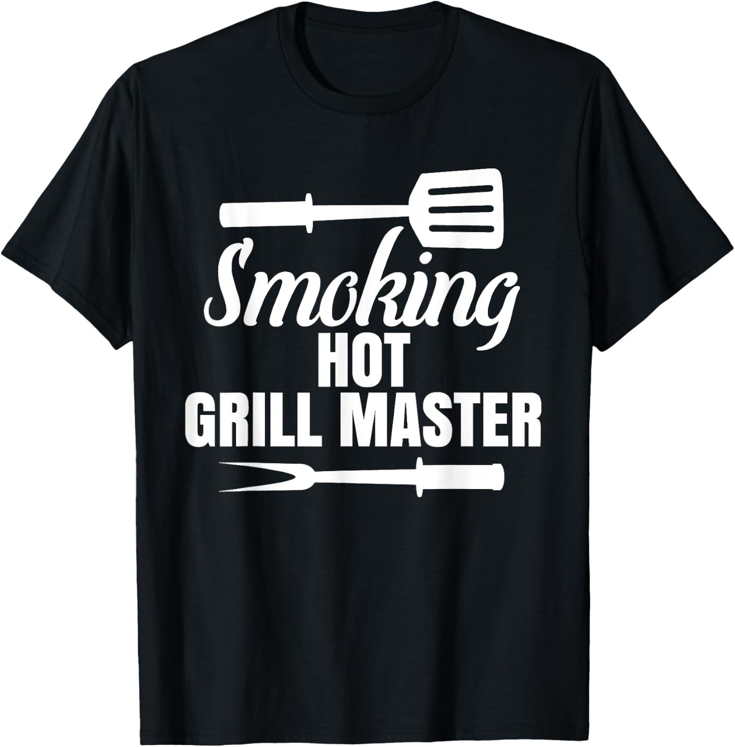 Smoking Hot Grill Master BBQ King Queen of the Grill T-Shirt - T-Shirt | Black