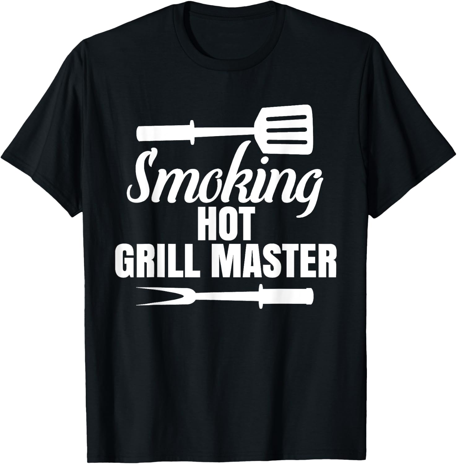 Smoking Hot Grill Master BBQ King Queen of the Grill T-Shirt - T-Shirt | Black