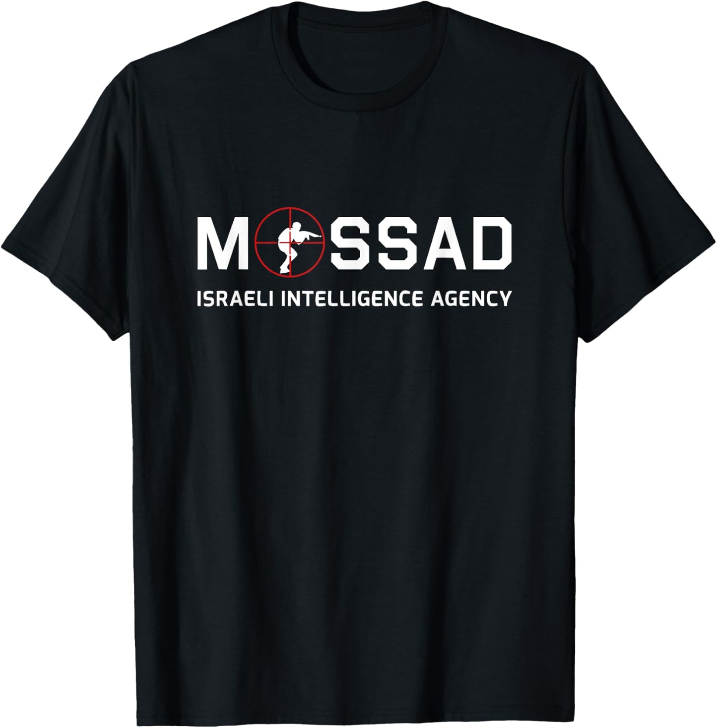 Mossad - Israeli Intelligence Agency - IDF Associate Mosad T-Shirt - T-Shirt | Black