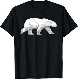 Cool Polar Bear Design Women Arctic Polar Bear Lover T-Shirt - T-Shirt | Black