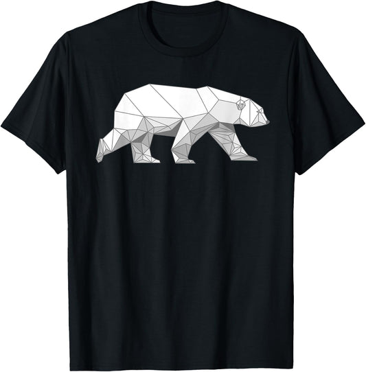 Cool Polar Bear Design Women Arctic Polar Bear Lover T-Shirt - T-Shirt | Black