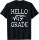Back to school 7th Grade Square Root of 49 math kids teacher T-Shirt - T-Shirt | Black