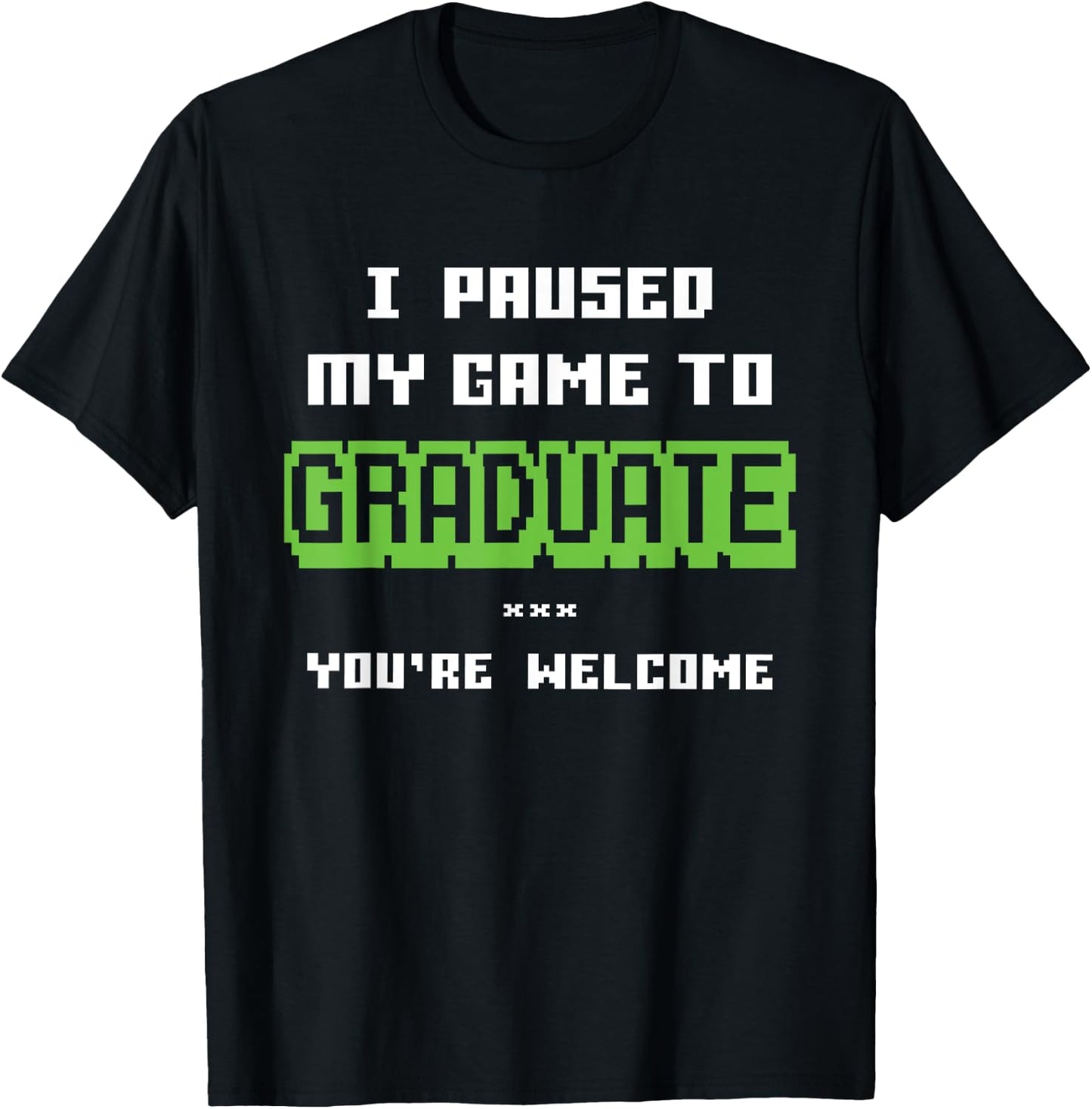 Funny 2025 Gamer Graduate Graduation T-Shirt - T-Shirt | Black