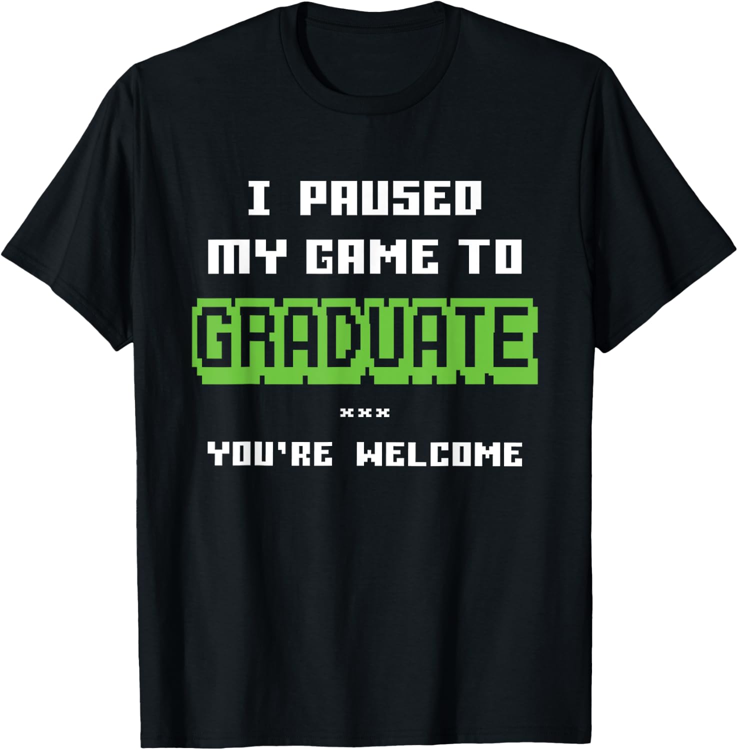 Funny 2025 Gamer Graduate Graduation T-Shirt - T-Shirt | Black