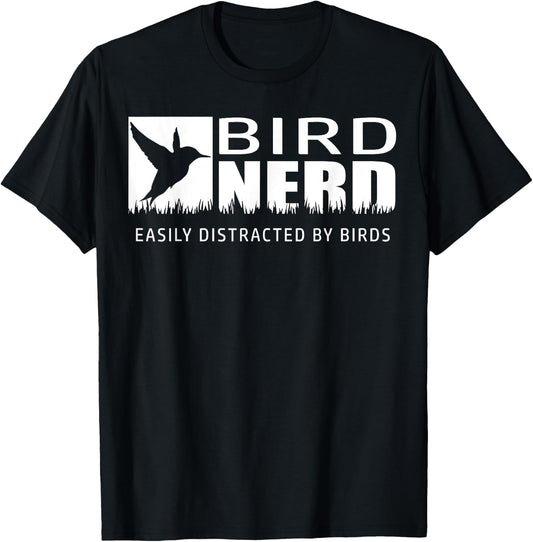 Bird Watching Shirt Bird Watchers Bird Nerd T Shirt T-Shirt - T-Shirt | Black
