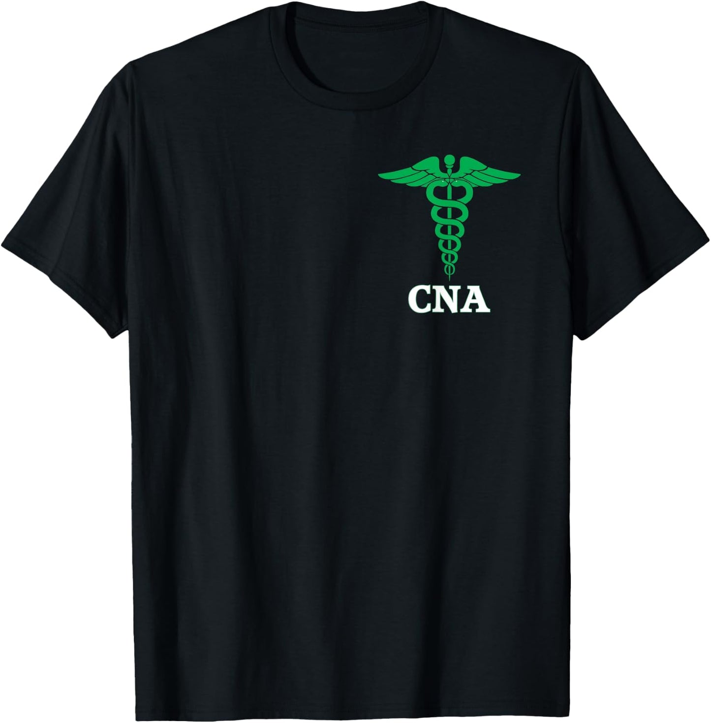 Certified Nursing Assistant Caduceus Medical Nurse T-Shirt - T-Shirt | Black