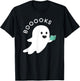 Booooks Ghost Reading Books Halloween T-Shirt - T-Shirt | Black