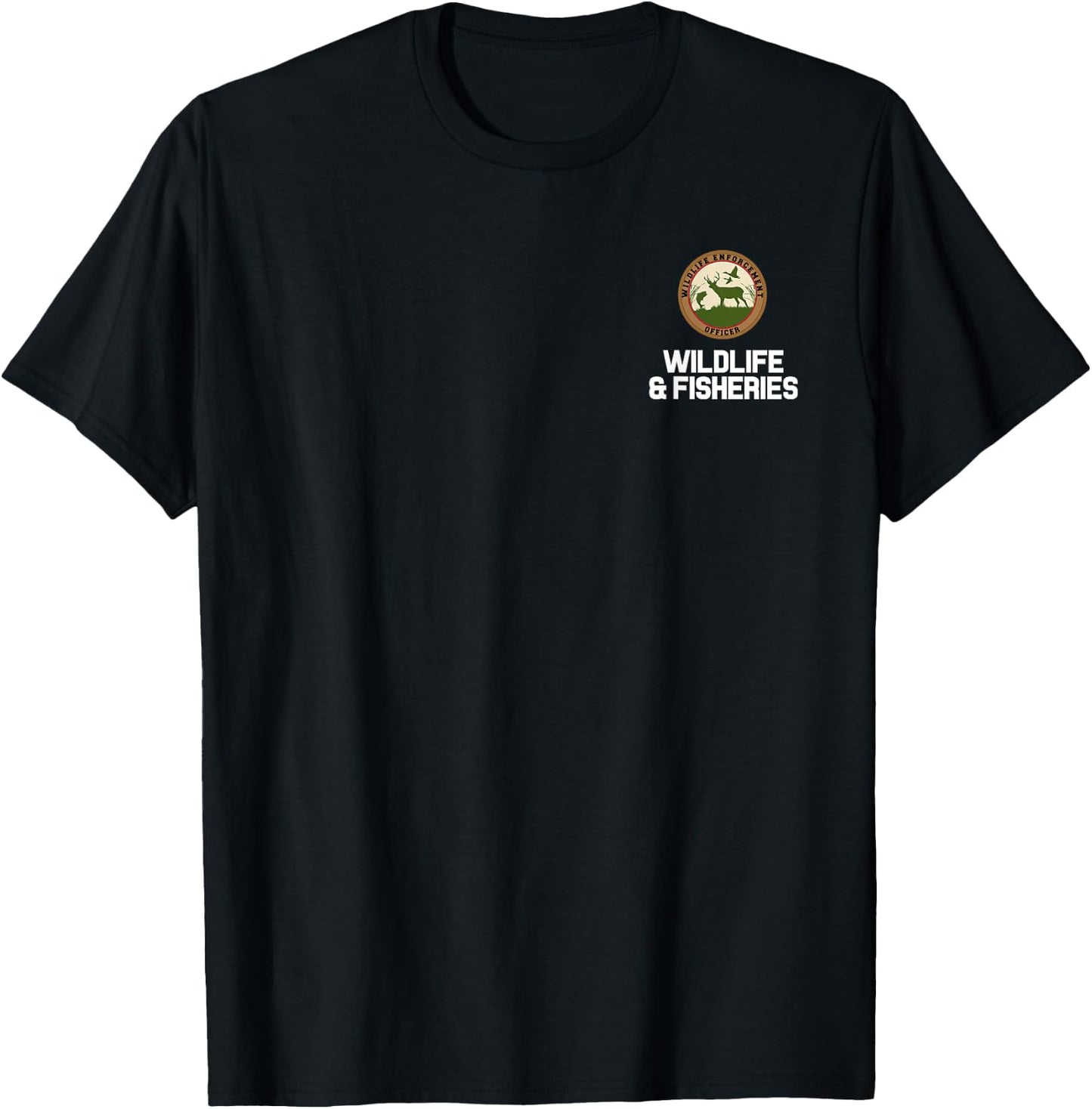 Wildlife Enforcement Officer Agent Uniform T-Shirt - T-Shirt | Black
