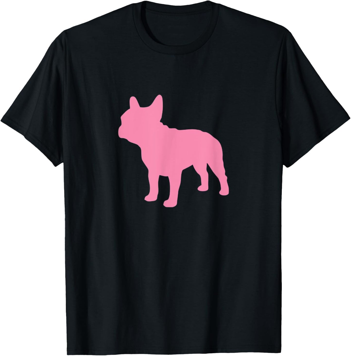 Pink French Bulldog Frenchie Lover Apparel Men Women Kids T-Shirt - T-Shirt | Black