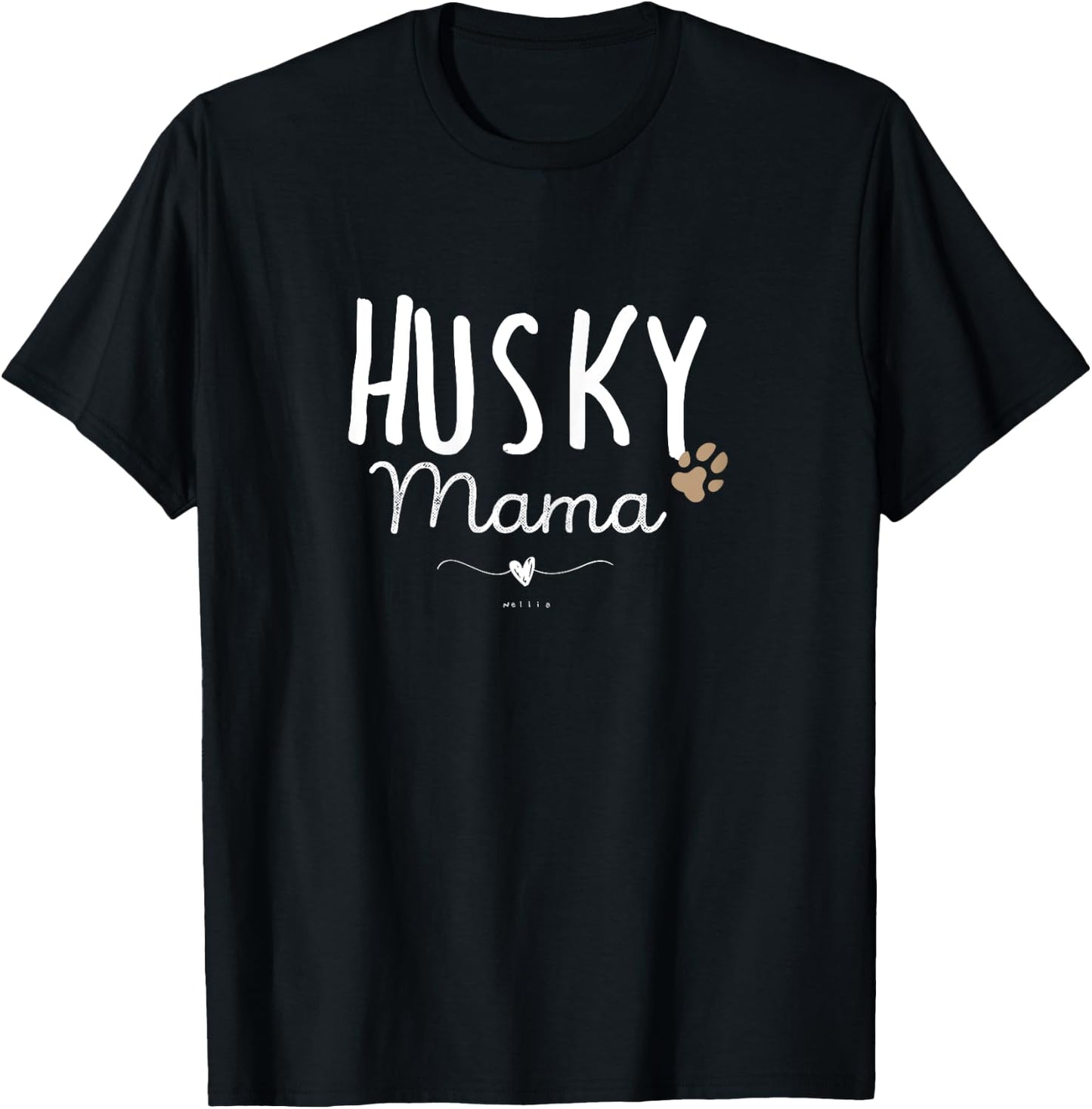 Husky Mama, Husky Mom Gifts Dog Lover Siberian Husky Mom Paw T-Shirt - T-Shirt | Black