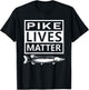 Funny Pike Lives Matter Fishing Men T-Shirt - T-Shirt | Black