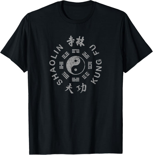 Shaolin Kung Fu Chinese Martial Arts T-Shirt - T-Shirt | Black