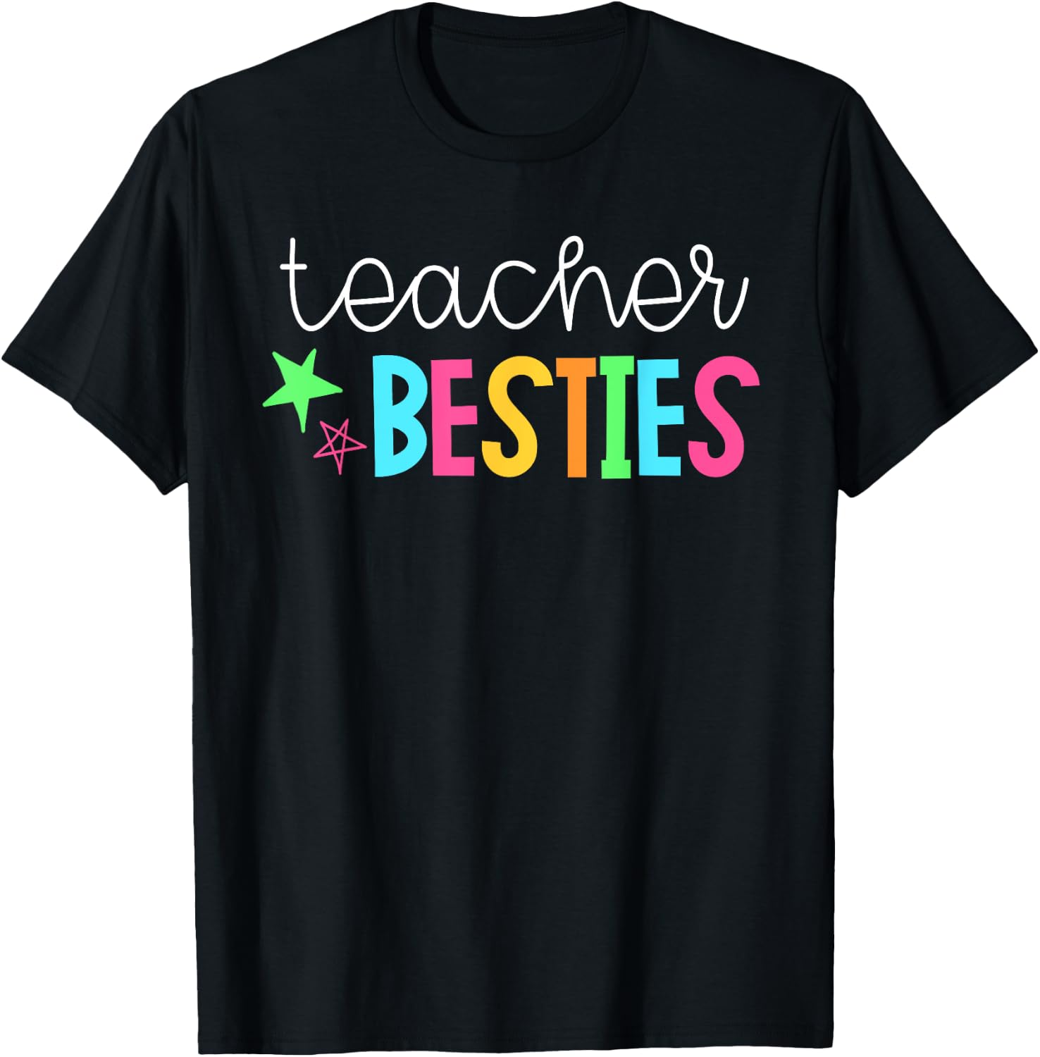 Cute Teacher Shirt - Teacher Besties T-Shirt - T-Shirt | Black