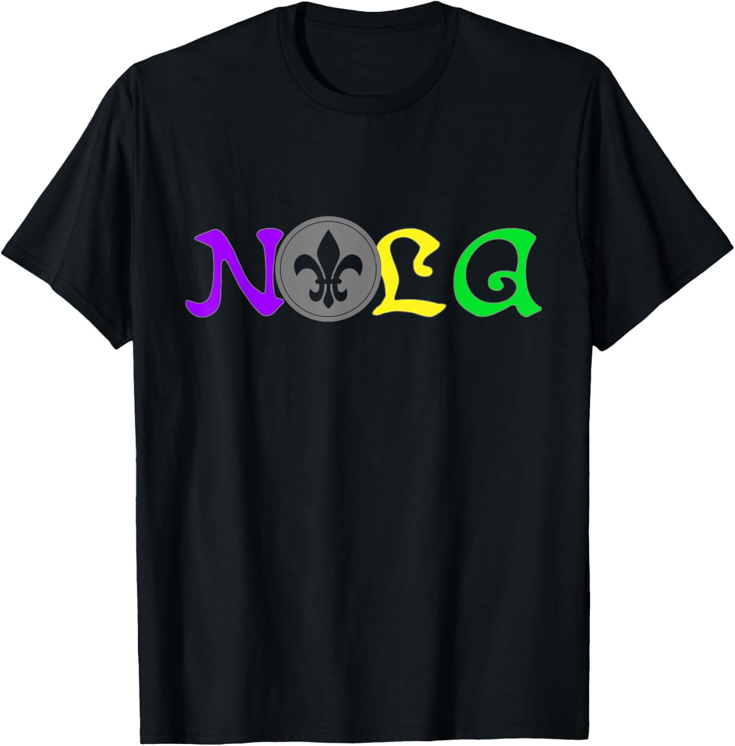 NOLA | New Orleans Mardi Gras | 504 T-Shirt - T-Shirt | Black