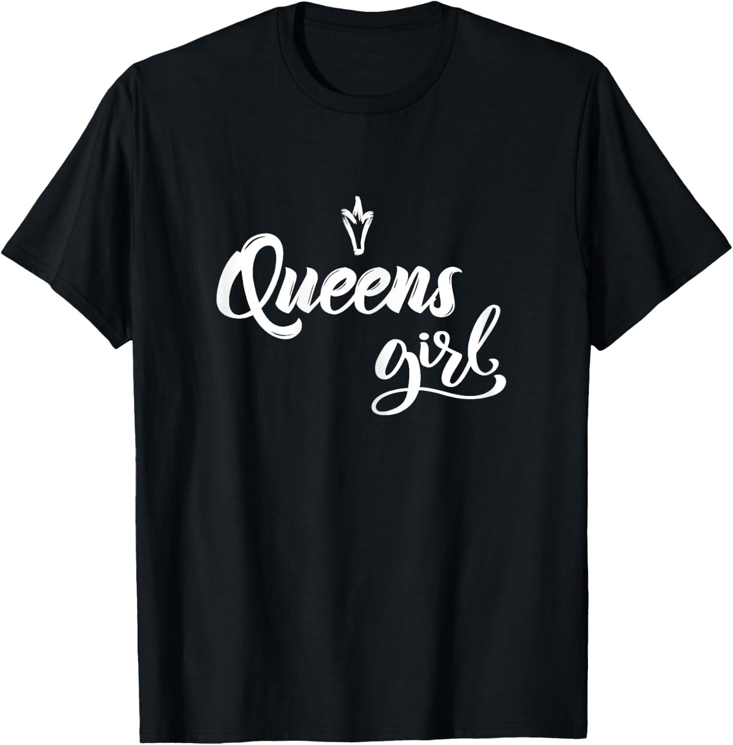 Queens Girl New York Raised Me T-Shirt - T-Shirt | Black