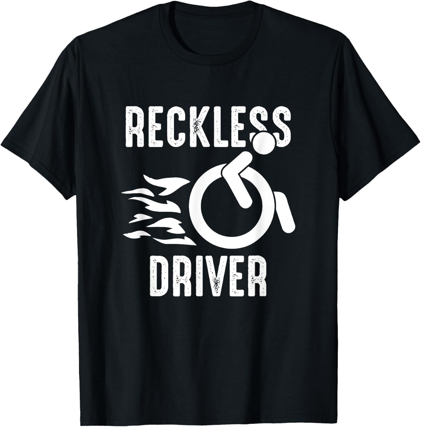 Handicap Wheelchair Life Wheelchair User Funny Wheelchair T-Shirt - T-Shirt | Black