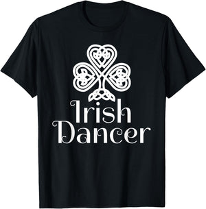 Irish Dance & Irish Stepdance Shirts Irish Dancer Celtic Knot Dance Black -Youth Classic Fit Short Sleeve Size 6 T-Shirt - T-Shirt | Black