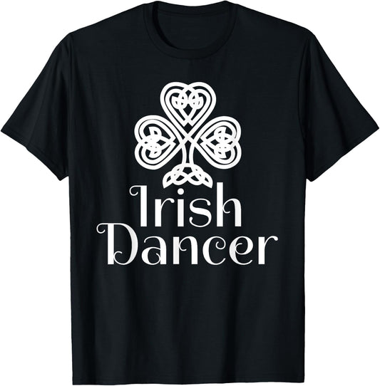 Irish Dance & Irish Stepdance Shirts Irish Dancer Celtic Knot Dance Black -Youth Classic Fit Short Sleeve Size 6 T-Shirt - T-Shirt | Black