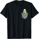 Funny Budgie for a Budgie Lover Budgie Pocket Shirt T-Shirt - T-Shirt | Black