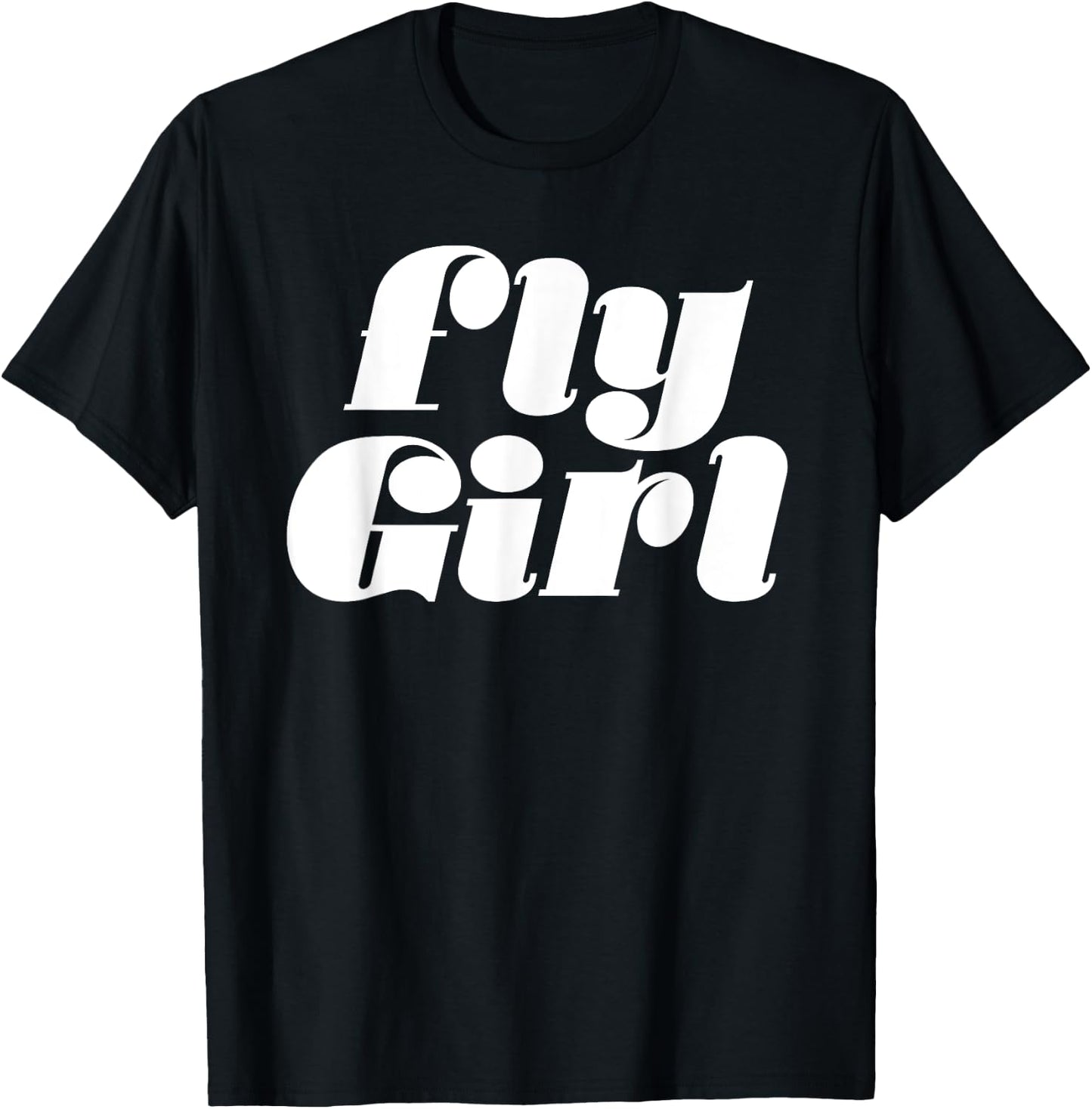 Fly Girl 80s 90s Old School Hip Hop T-Shirt - T-Shirt | Black