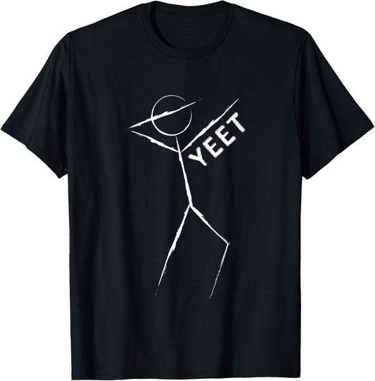 Yeet co Girls X-Small Black Meme T-Shirt - T-Shirt | Black
