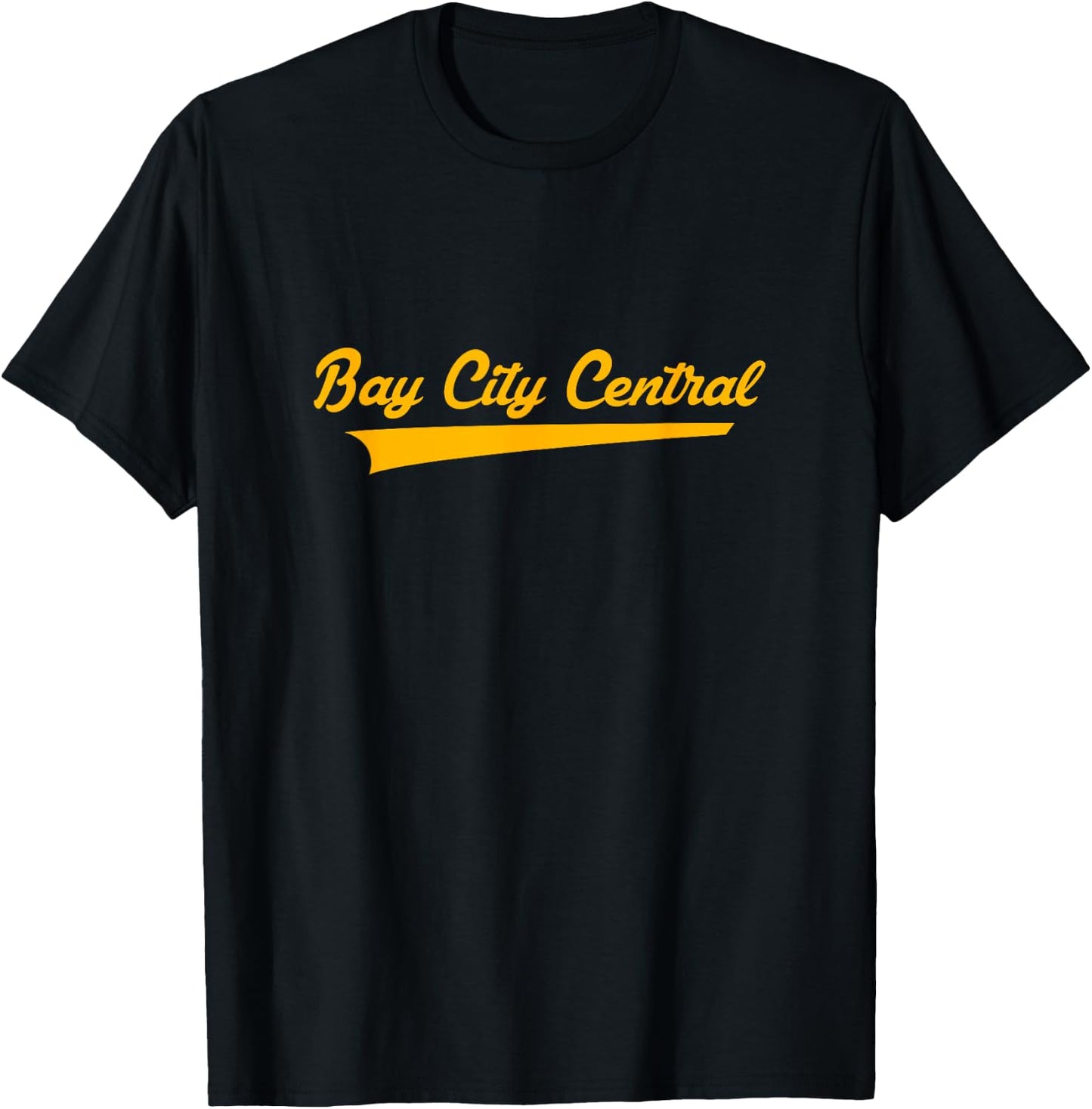 Bay City Central High School Vintage Swoosh T-Shirt - T-Shirt | Black