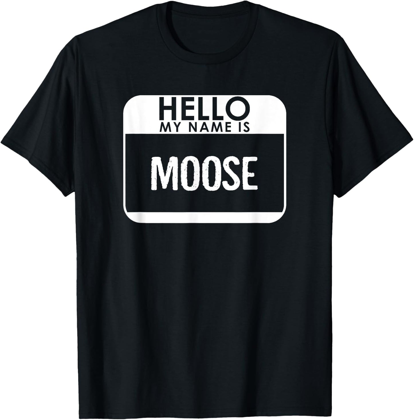 Moose Costume Funny Easy Halloween Outfit Animal T-Shirt - T-Shirt | Black