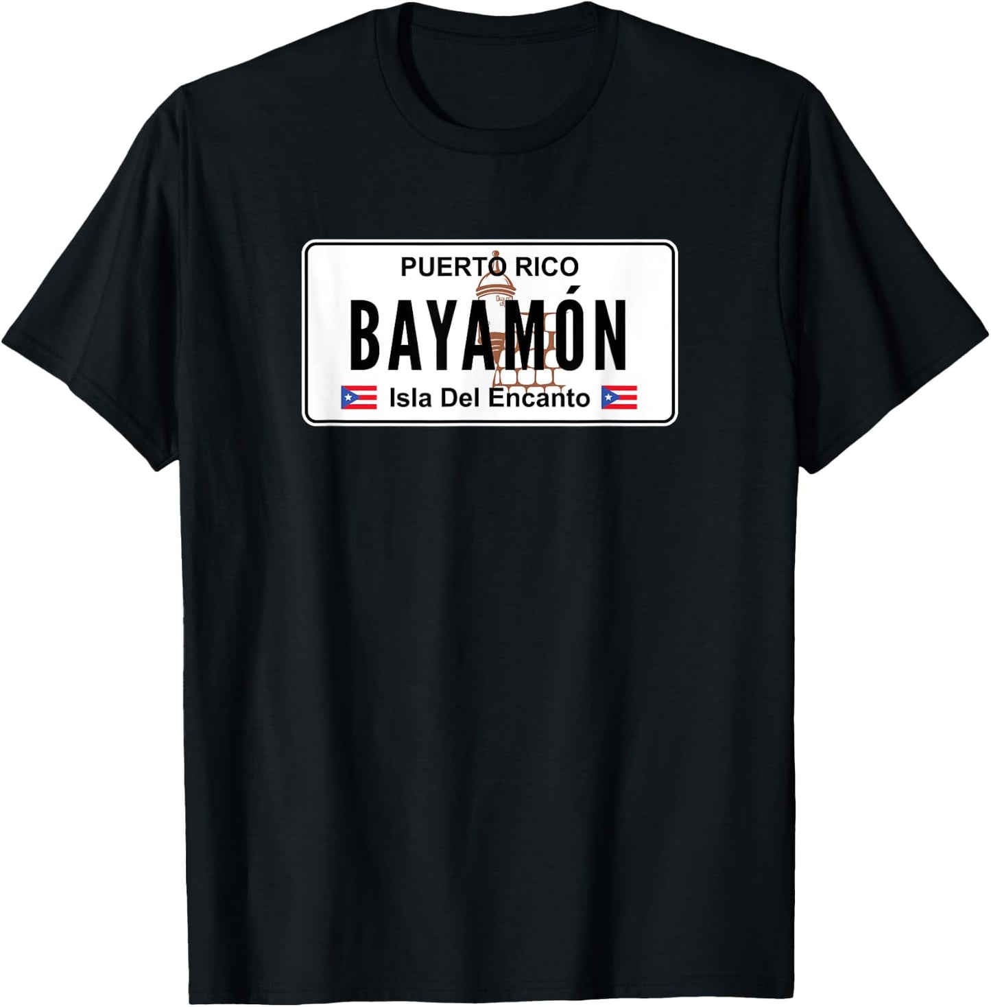 Bayamon - Puerto Rico Pr License Plate T-Shirt - T-Shirt | Black