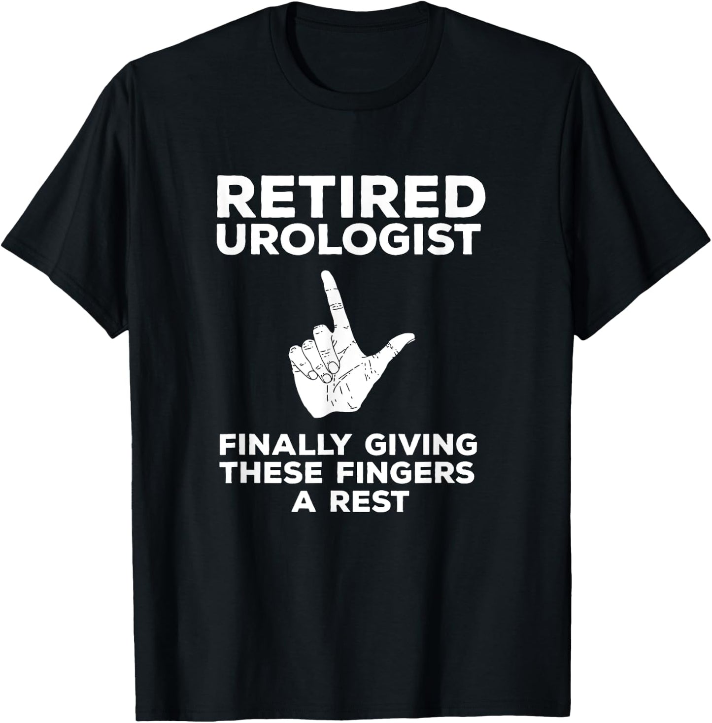 Retired Urologist Funny Pun Joke Retirement Gift T-Shirt - T-Shirt | Black