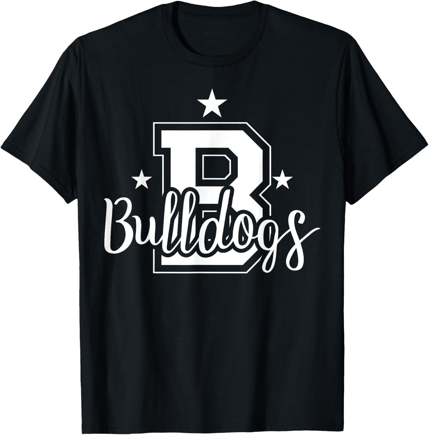 Schools Sports Mascot Bulldogs Team Fanatic Gift T-Shirt - T-Shirt | Black
