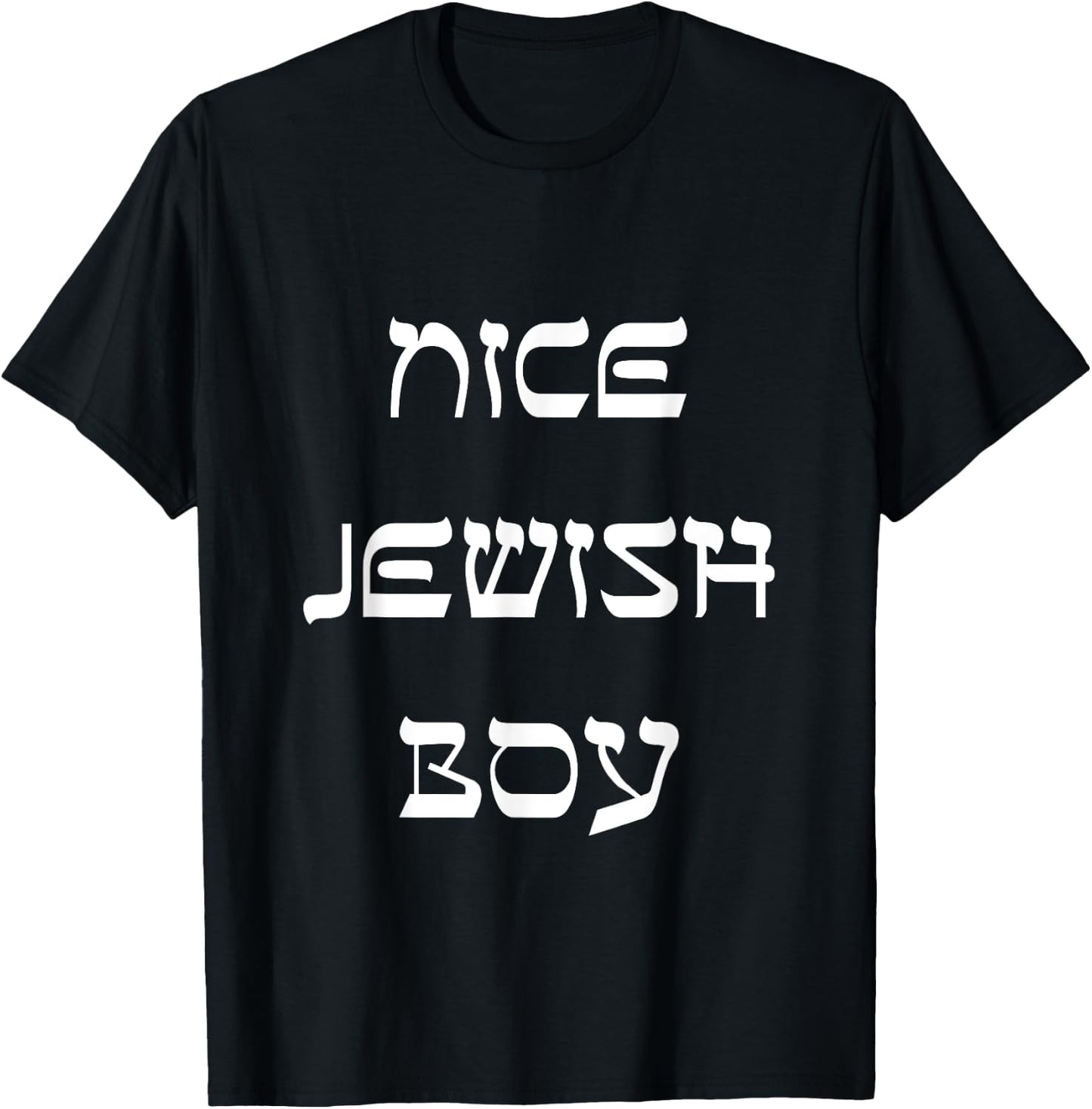 Nice Jewish Boy Funny Jewish T-Shirt - T-Shirt | Black