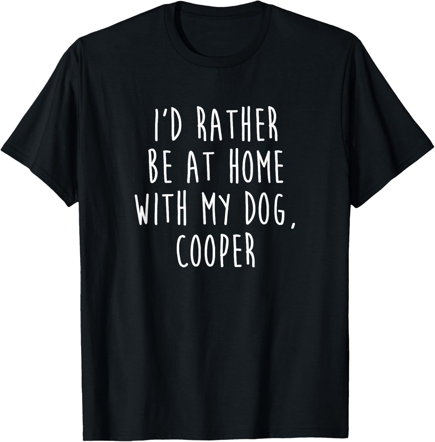 Cooper Dog Name Dog Gift Women Kids T-Shirt - T-Shirt | Black