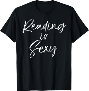 Reading is Sexy Shirt Cute Book Lover Men T-Shirt - T-Shirt | Black