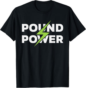 Funny Pound Power Drum Sticks Pounding Class Fitness Shirt T-Shirt - T-Shirt | Black
